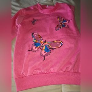 Little girls butterfly sweat suit!